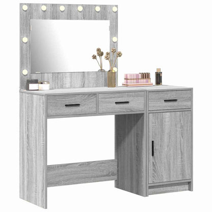 Schminktisch mit Tür 2 pcs Grau 40 x 41 x 75 cm Holzwerkstoff