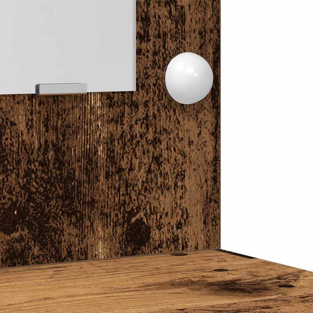 Schminktisch mit Tür 2 pcs Braun 40 x 41 x 75 cm Holzwerkstoff