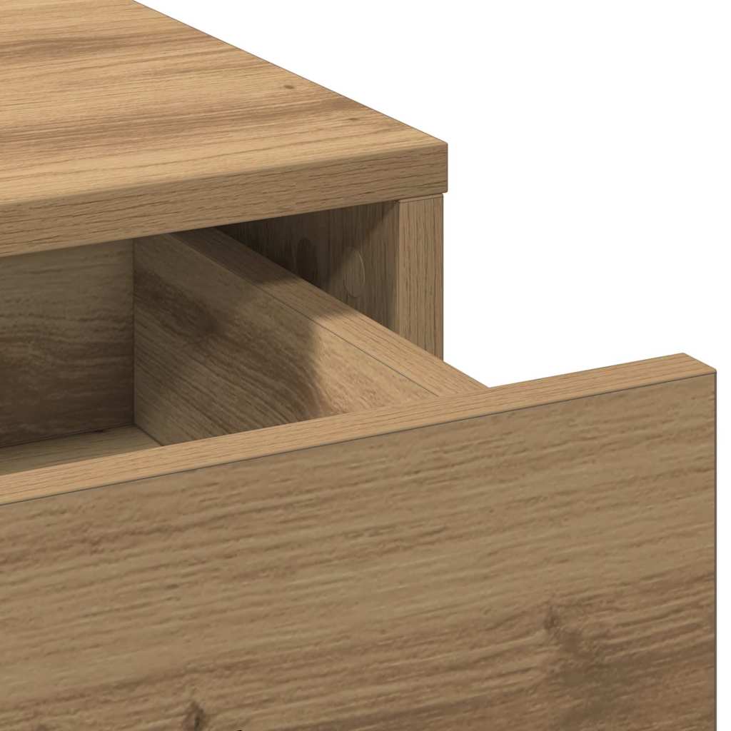 Schminktisch mit Tür 2 pcs Braun 40 x 41 x 75 cm Holzwerkstoff