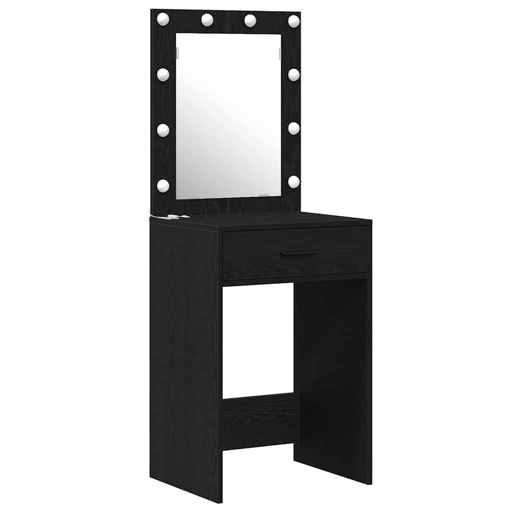 Schminktisch 2 pcs Schwarz 50 x 41 x 135 cm Holzwerkstoff