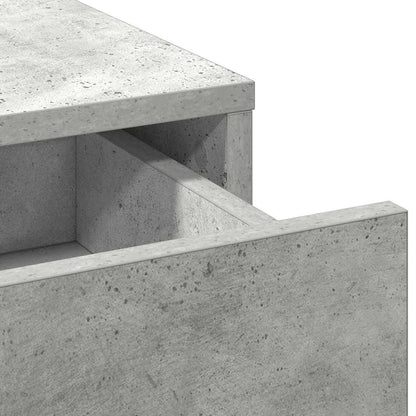 Schminktisch mit Tür 2 pcs Grau 50 x 41 x 135 cm Holzwerkstoff