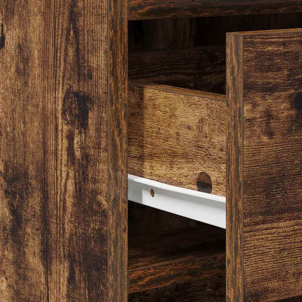 Schminktisch mit Tür 2 pcs Braun 50 x 41 x 135 cm Holzwerkstoff
