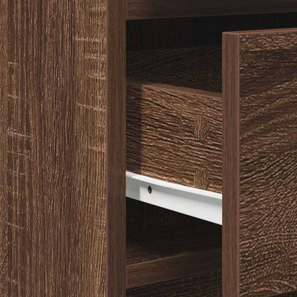 Schminktisch mit Tür 2 pcs Braun 50 x 41 x 135 cm Holzwerkstoff