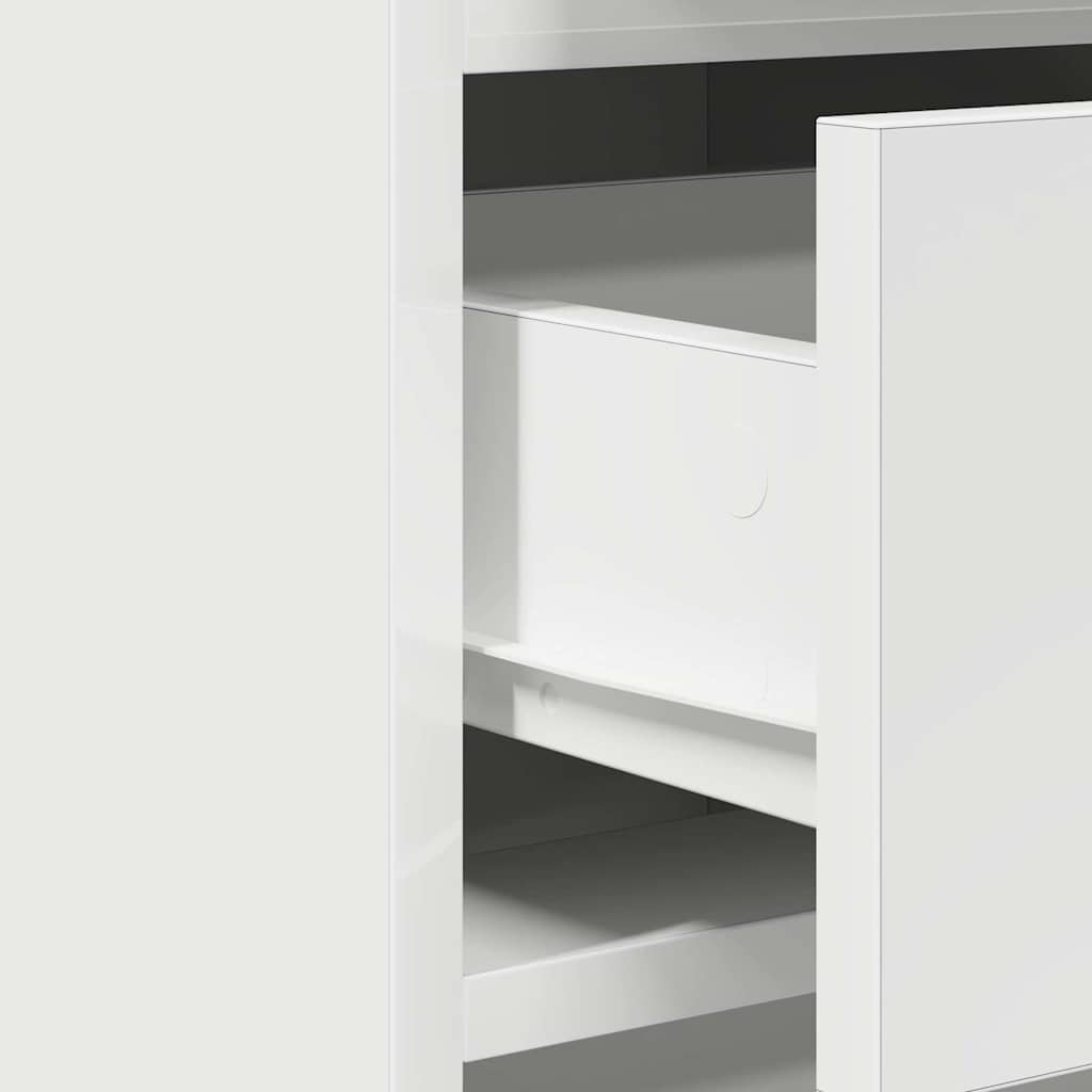Schminktisch mit Tür 3 pcs Weiß 40 x 41 x 75 cm Holzwerkstoff