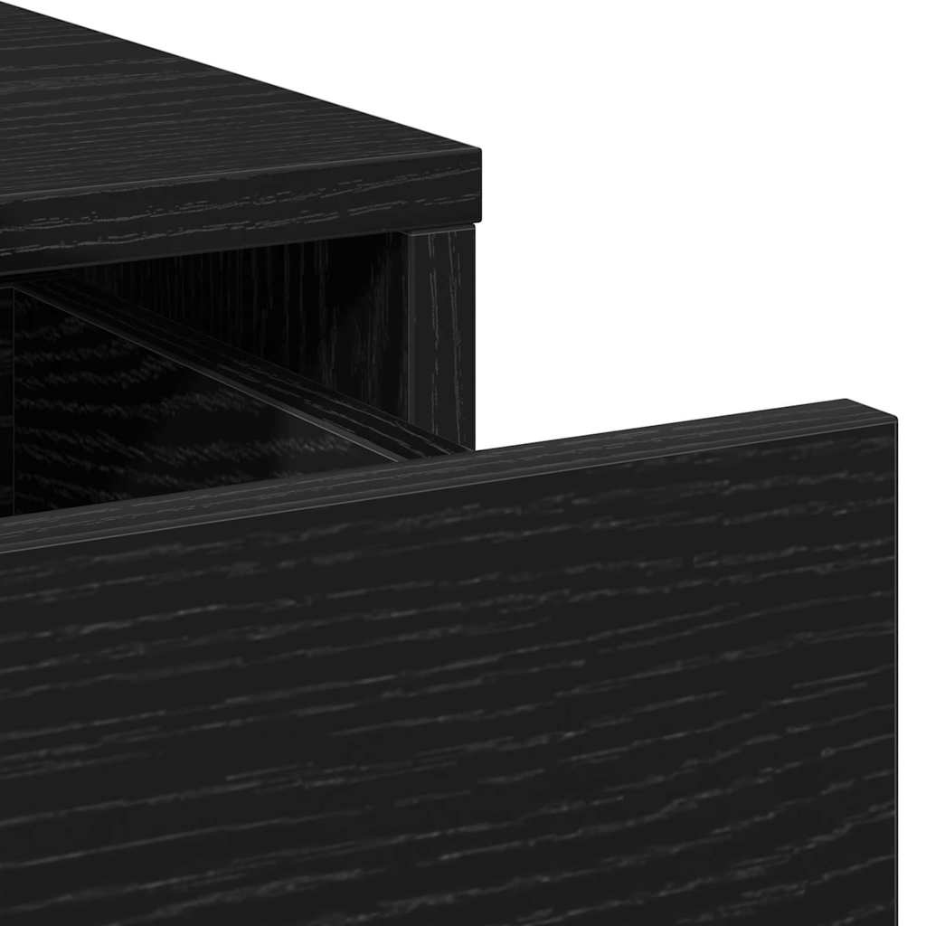 Schminktisch 3 pcs Schwarz 40 x 41 x 75 cm Holzwerkstoff