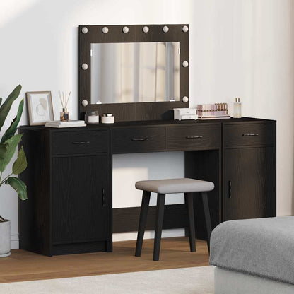 Schminktisch 3 pcs Schwarz 40 x 41 x 75 cm Holzwerkstoff