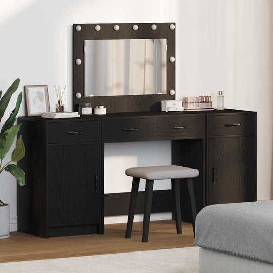 Schminktisch 3 pcs Schwarz 40 x 41 x 75 cm Holzwerkstoff