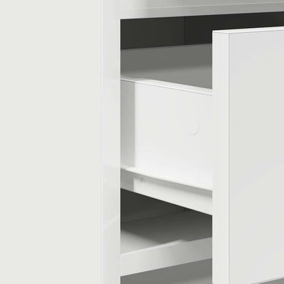 Schminktisch mit Tür 3 pcs Weiß 50 x 41 x 135 cm Holzwerkstoff