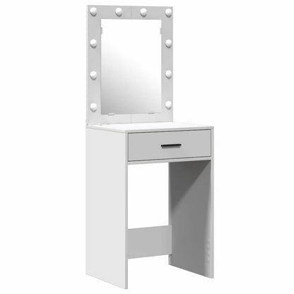 Schminktisch mit Tür 3 pcs Weiß 50 x 41 x 135 cm Holzwerkstoff