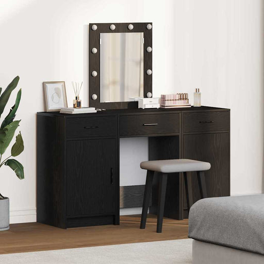 Schminktisch 3 pcs Schwarz 50 x 41 x 135 cm Holzwerkstoff