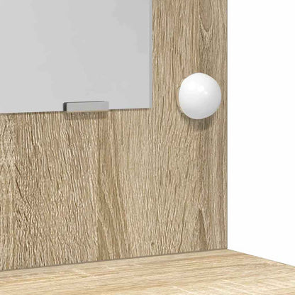 Schminktisch mit Tür 3 pcs Braun 50 x 41 x 135 cm Holzwerkstoff