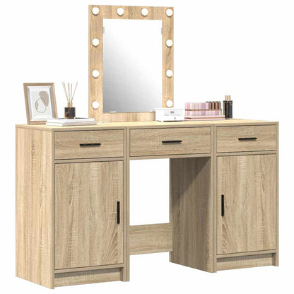 Schminktisch mit Tür 3 pcs Braun 50 x 41 x 135 cm Holzwerkstoff