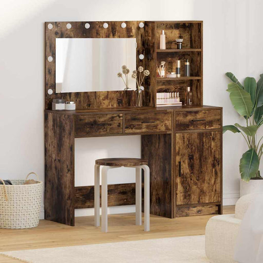 Schminktisch 2 pcs Braun 78,5 x 41 x 135 cm Holzwerkstoff