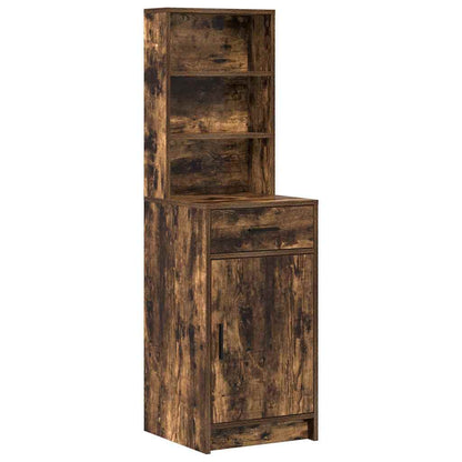 Schminktisch Set 2 pcs Geräucherte Eiche 50 x 41 x 135 cm
