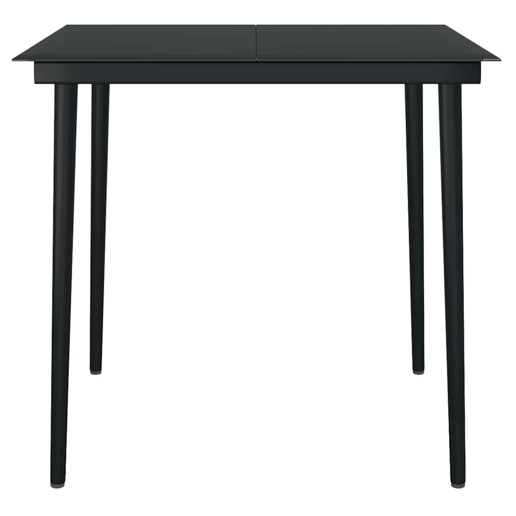 3-teiliges Garten-Esszimmer-Set Braunes Polyrattanglas