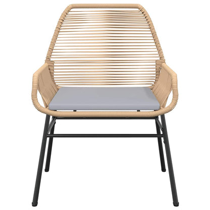 9-tlg. Garten-Essgruppe mit Kissen Braun Poly Rattan Glas