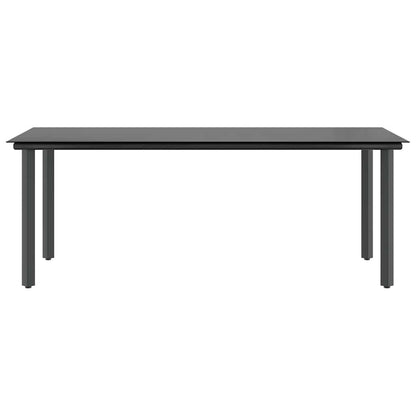 9-tlg. Garten-Essgruppe mit Kissen Braun Poly Rattan Glas