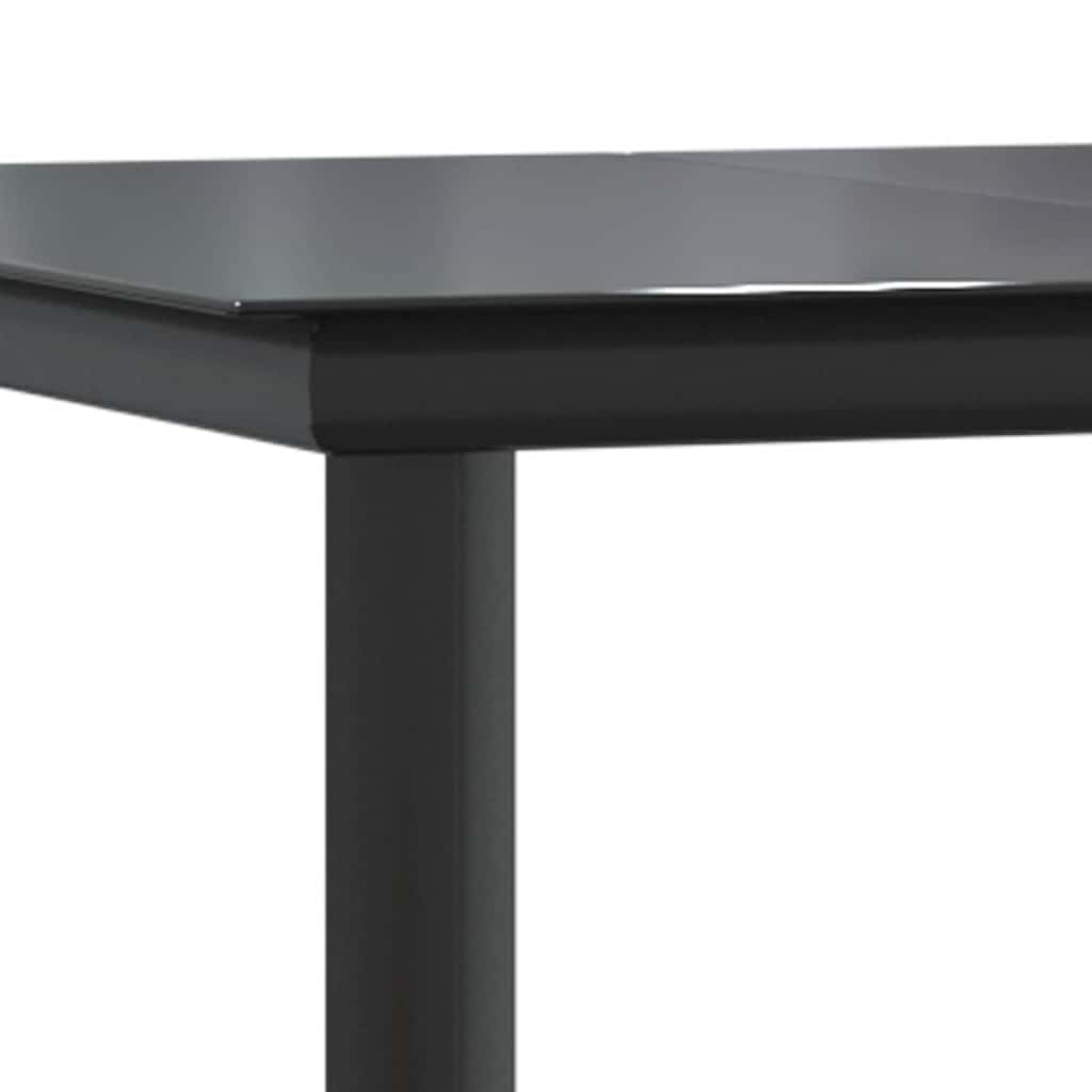 9-tlg. Garten-Essgruppe mit Kissen Braun Poly Rattan Glas