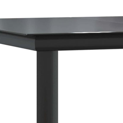 9-tlg. Garten-Essgruppe mit Kissen Braun Poly Rattan Glas