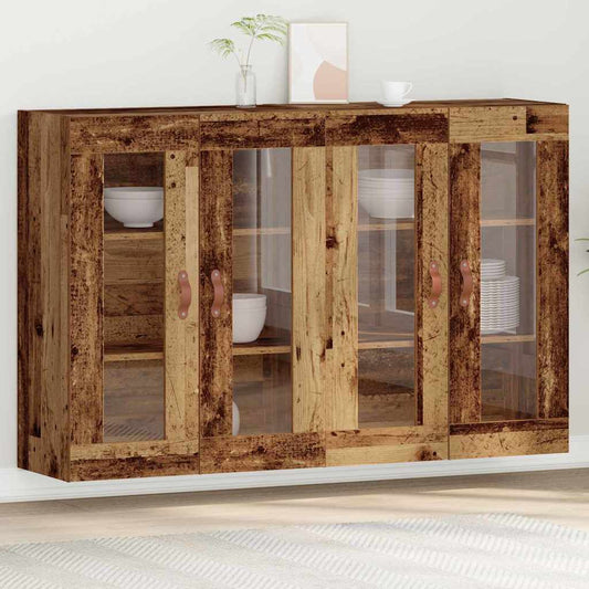 Wandschrank 2 pcs Altholz 69.5 x 34 x 90 cm Holzwerkstoff