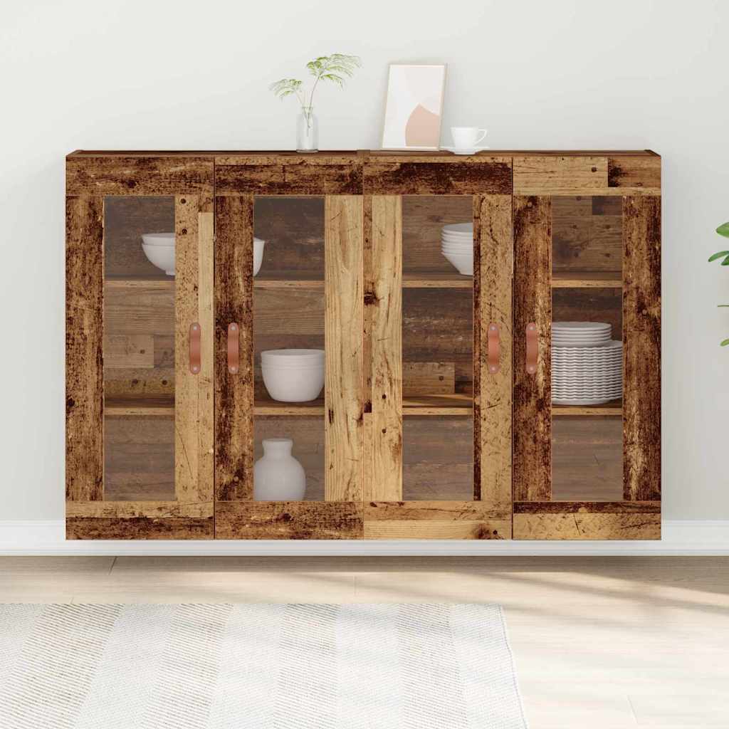 Wandschrank 2 pcs Altholz 69.5 x 34 x 90 cm Holzwerkstoff