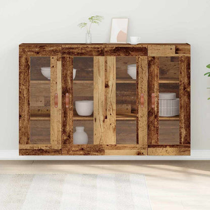 Wandschrank 2 pcs Altholz 69.5 x 34 x 90 cm Holzwerkstoff