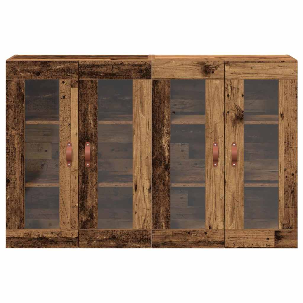 Wandschrank 2 pcs Altholz 69.5 x 34 x 90 cm Holzwerkstoff