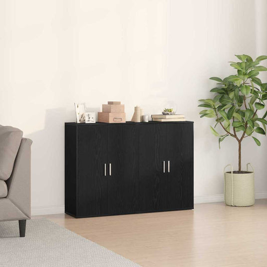 Buffet Schwarze Eiche 60 x 31 x 84 cm Holzwerkstoff