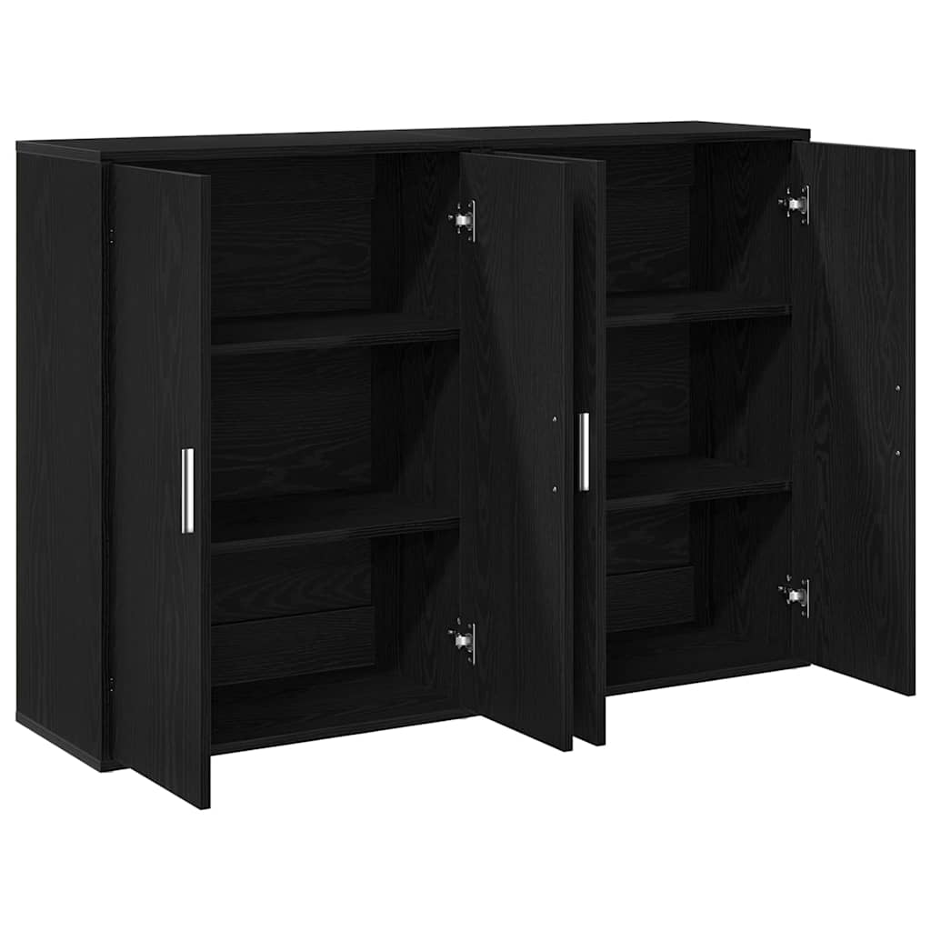 Buffet Schwarze Eiche 60 x 31 x 84 cm Holzwerkstoff