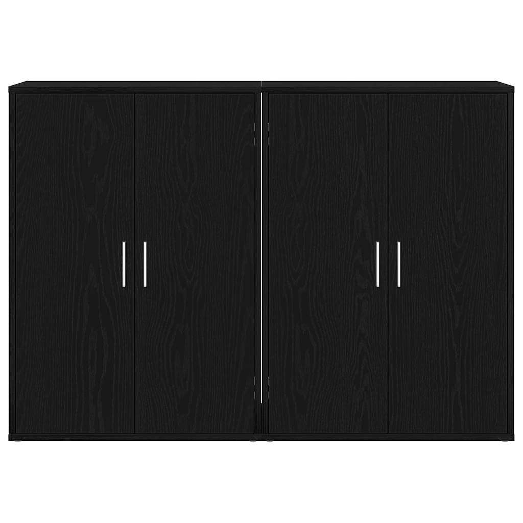 Buffet Schwarze Eiche 60 x 31 x 84 cm Holzwerkstoff