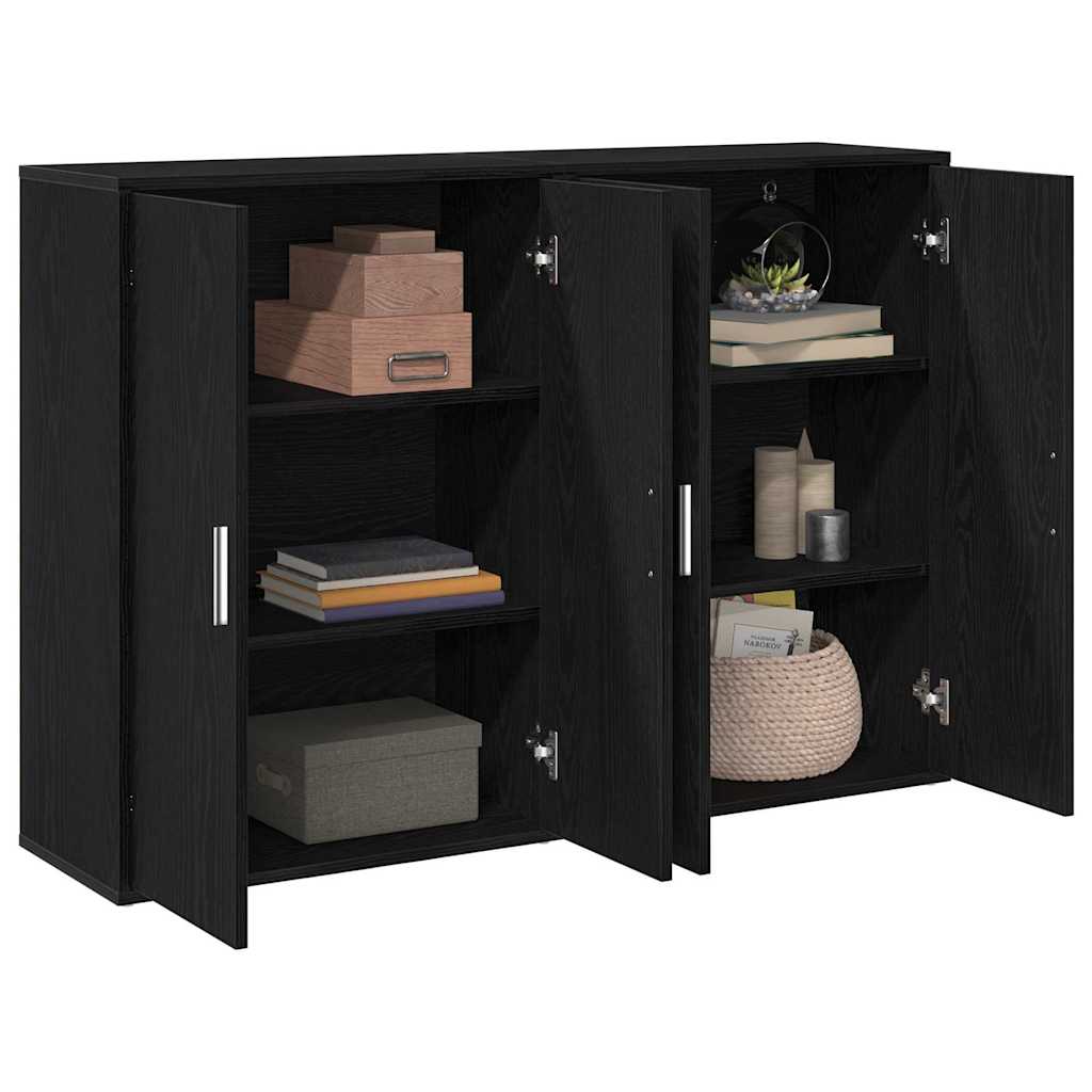 Buffet Schwarze Eiche 60 x 31 x 84 cm Holzwerkstoff