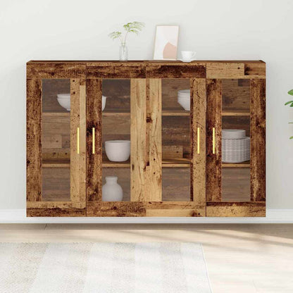 Wandschrank 2 pcs Altholz 69.5 x 34 x 90 cm Holzwerkstoff