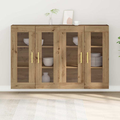 Wandschrank 2 pcs Eiche handwerklich 69.5 x 34 x 90 cm