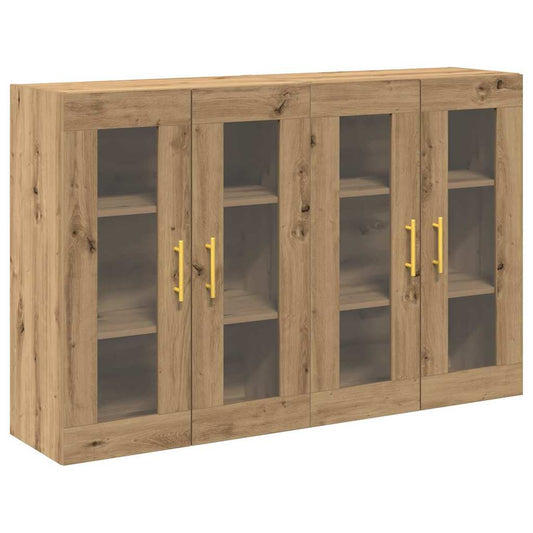 Wandschrank 2 pcs Eiche handwerklich 69.5 x 34 x 90 cm