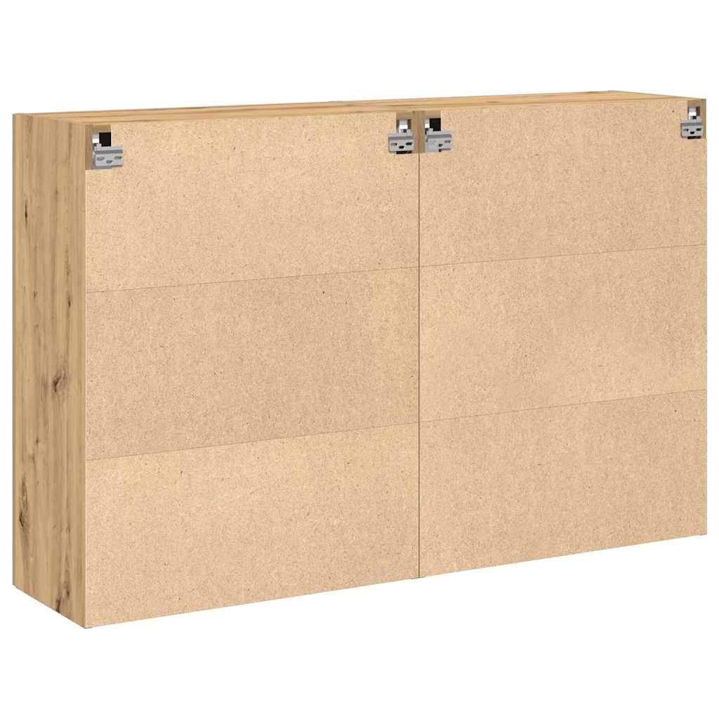 Wandschrank 2 pcs Eiche handwerklich 69.5 x 34 x 90 cm