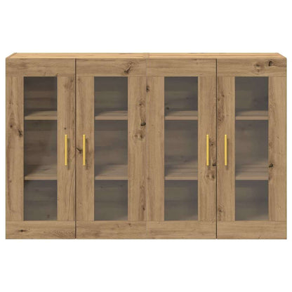 Wandschrank 2 pcs Eiche handwerklich 69.5 x 34 x 90 cm