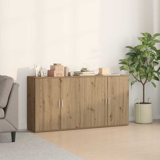 Sideboards 2 pcs Eiche handwerklich 79 x 38 x 80 cm