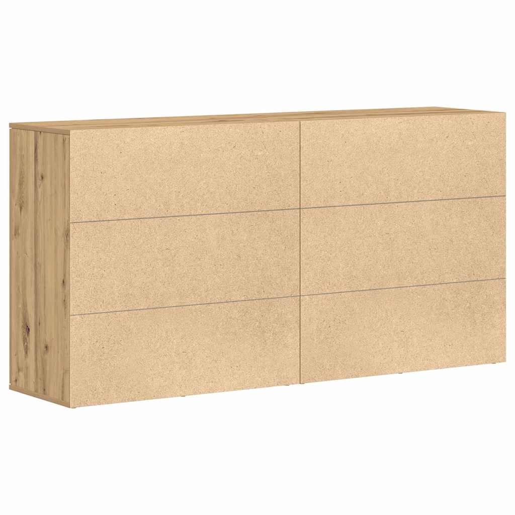 Sideboards 2 pcs Eiche handwerklich 79 x 38 x 80 cm