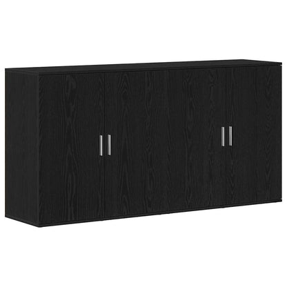 Sideboards 2 pcs Schwarze Eiche 79 x 38 x 80 cm Holzwerkstoff