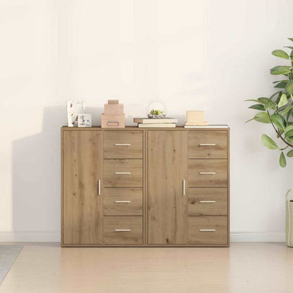Sideboards 2 pcs Eiche handwerklich 60 x 31 x 84 cm