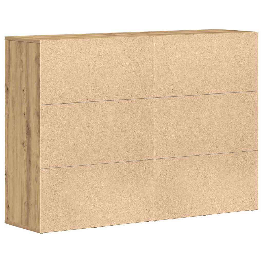 Sideboards 2 pcs Eiche handwerklich 60 x 31 x 84 cm