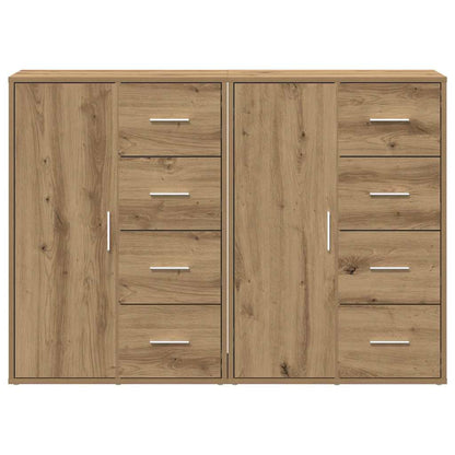 Sideboards 2 pcs Eiche handwerklich 60 x 31 x 84 cm