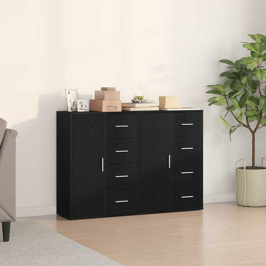 Sideboards 2 pcs Schwarze Eiche 60 x 31 x 84 cm Holzwerkstoff