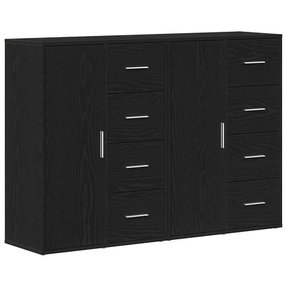 Sideboards 2 pcs Schwarze Eiche 60 x 31 x 84 cm Holzwerkstoff