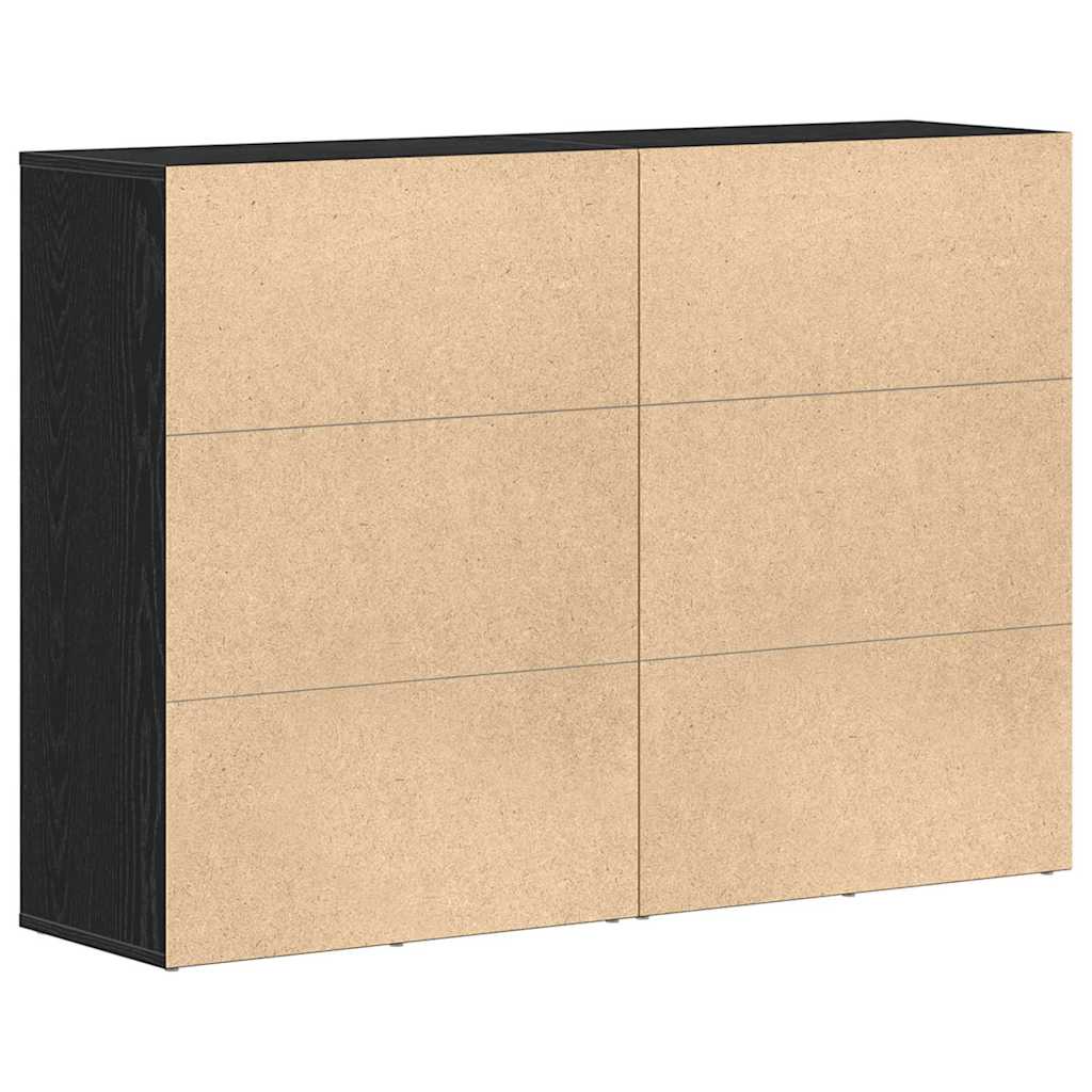 Sideboards 2 pcs Schwarze Eiche 60 x 31 x 84 cm Holzwerkstoff