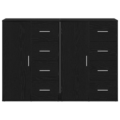 Sideboards 2 pcs Schwarze Eiche 60 x 31 x 84 cm Holzwerkstoff