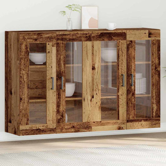 Wandschrank 2 pcs Altholz 69.5 x 34 x 90 cm Holzwerkstoff