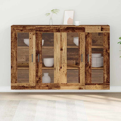 Wandschrank 2 pcs Altholz 69.5 x 34 x 90 cm Holzwerkstoff