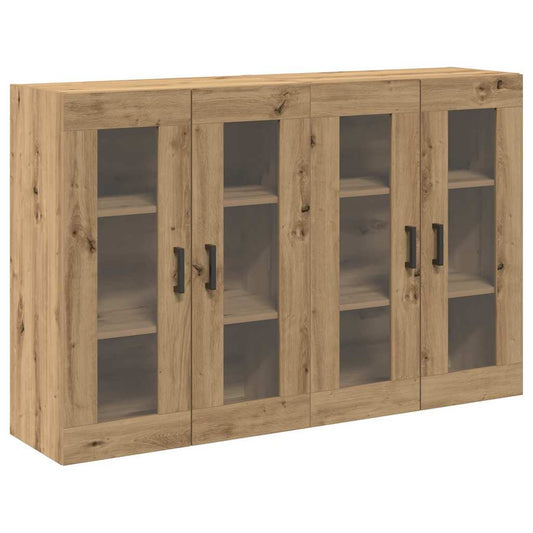 Wandschrank 2 pcs Eiche handwerklich 69.5 x 34 x 90 cm