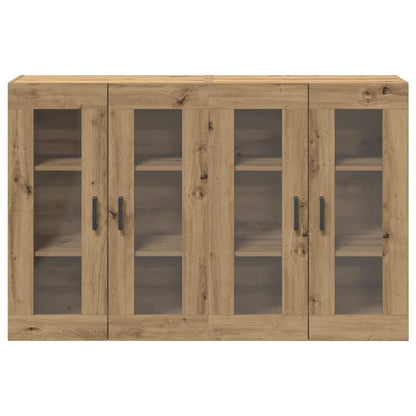 Wandschrank 2 pcs Eiche handwerklich 69.5 x 34 x 90 cm